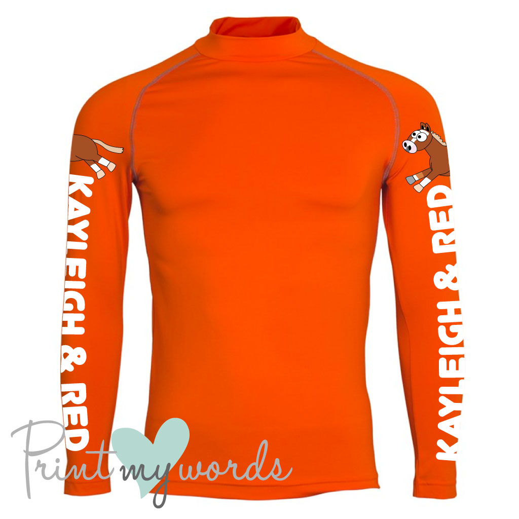 Plodders Children's Personalised XC Long Sleeve Baselayer