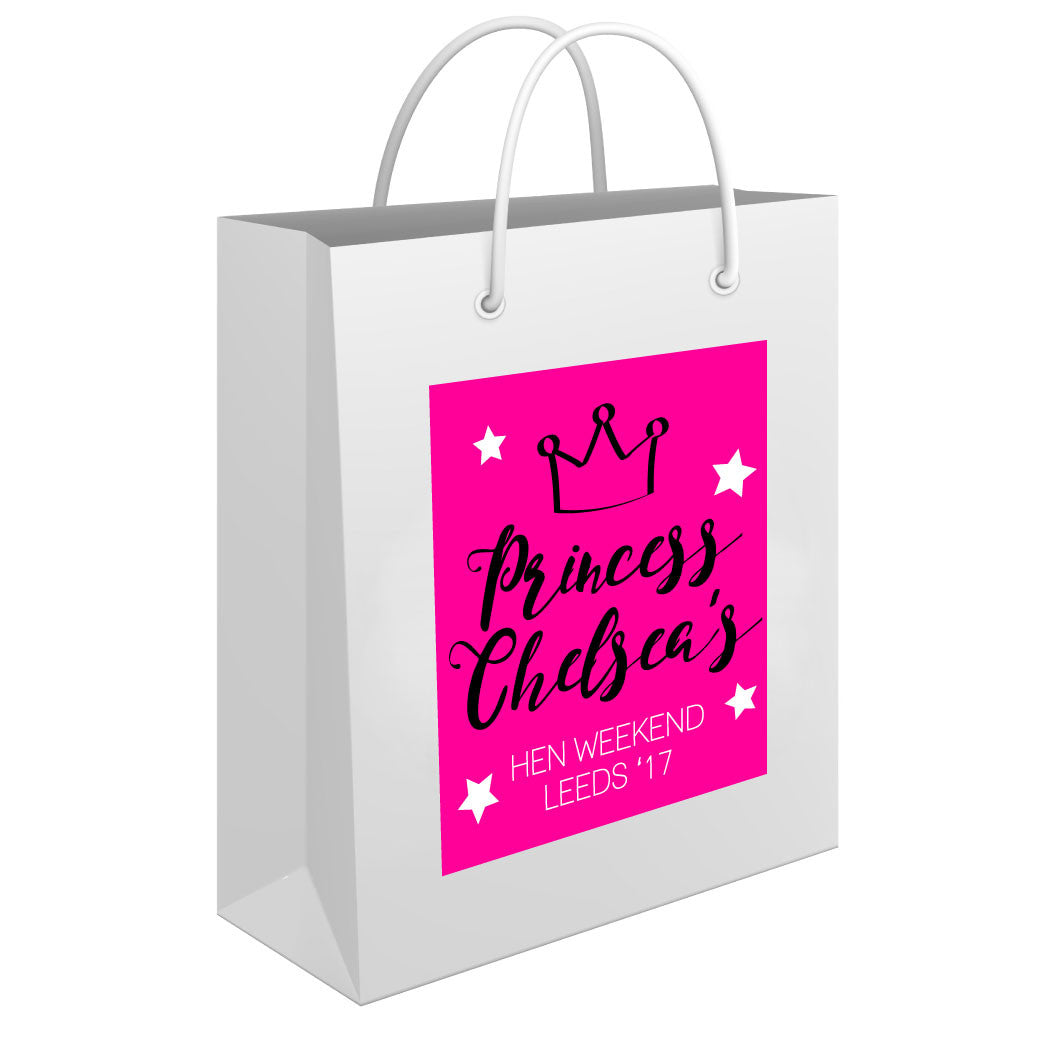 Princess Personalised Hen Party Gift Bag