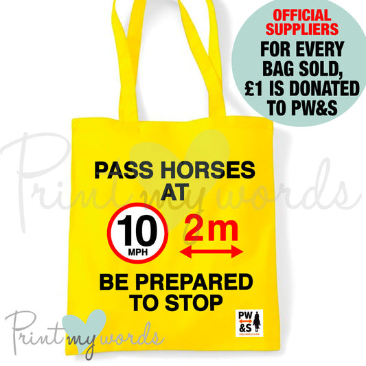 Official PW&S High Visibility Hi Vis Equestrian Horse Tote Bag Shopper