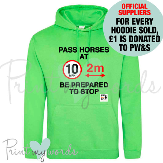 Official PW&S Unisex Informative Equestrian Road Safety Hoodie