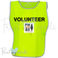 Official PW&S High Visibility Hi Vis Equestrian Reflective Vest Tabard Waistcoat VOLUNTEER
