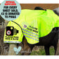 Official PW&S High Visibility Hi Vis Equestrian Horse Reflective 3/4 Length Cutaway Ride-On Rug - CAMERA, 10mph, PLEASE PASS WIDE & SLOW