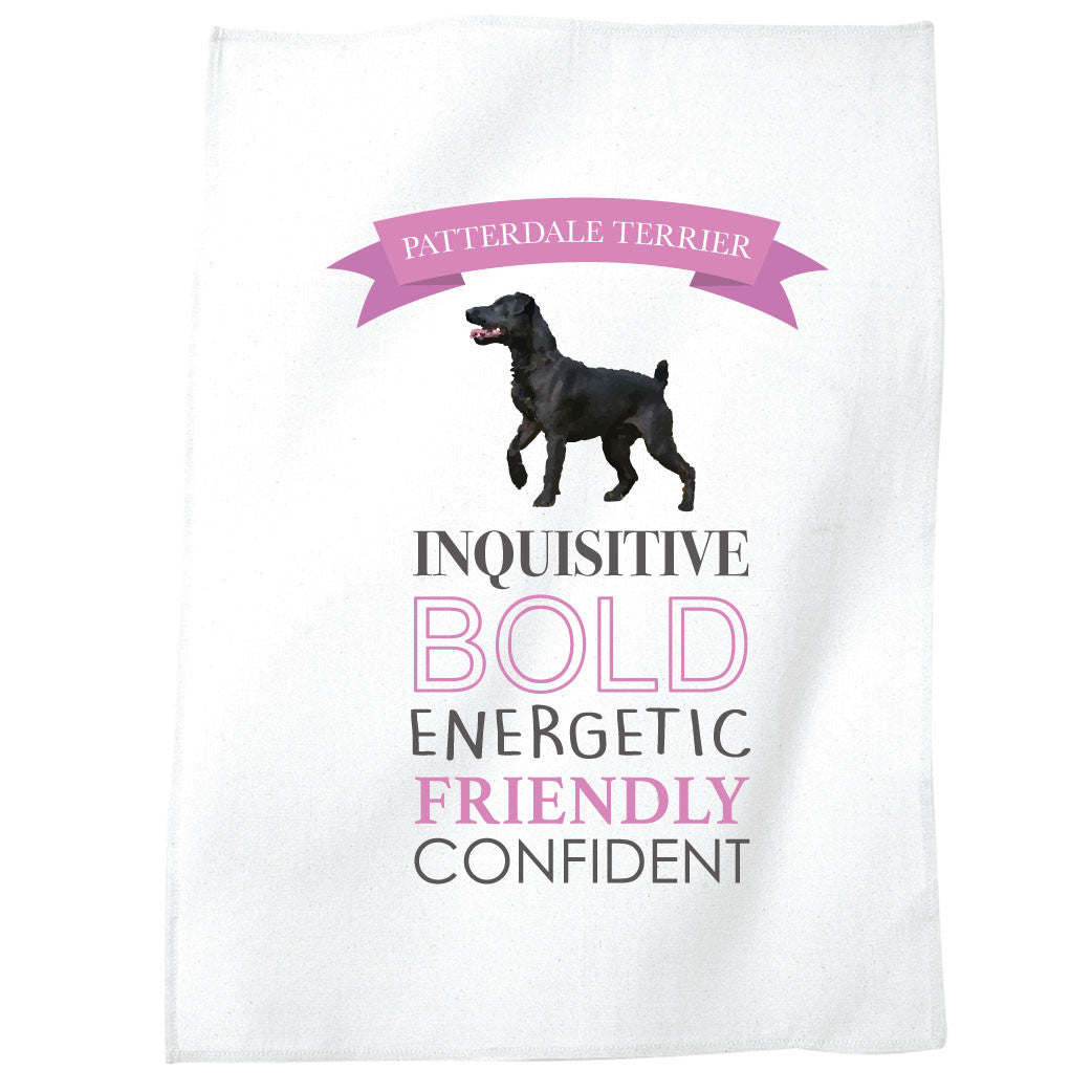 Patterdale Terrier Dog Tea Towel