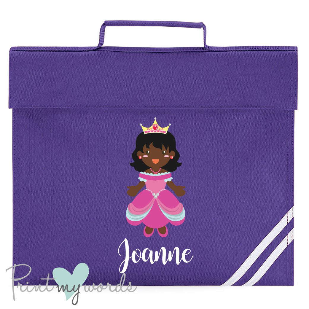 Children's Personalised Princess School Book Bag