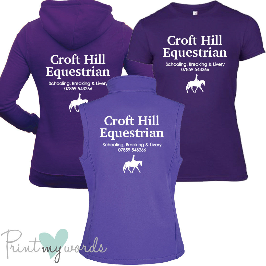 'Erin' Ladies Personalised Matching Equestrian Set - Business Design