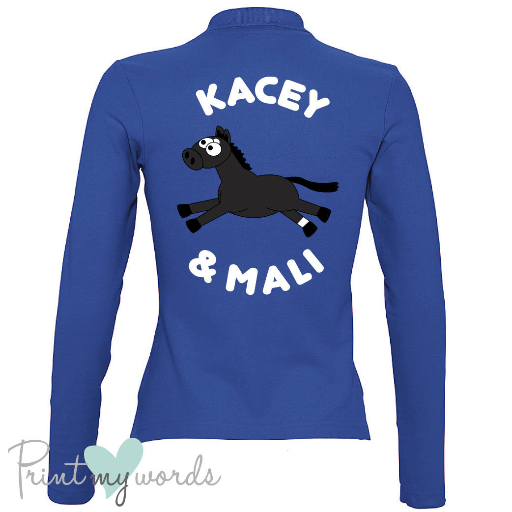 Plodders Personalised XC Style Long Sleeve Polo