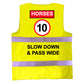 Men's High Visibility Reflective Vest HORSES 10MPH hi viz