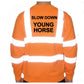 Unisex Hi-Vis Reflective Jumper/Sweatshirt - SLOW DOWN YOUNG HORSE
