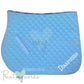 Personalised Equestrian Saddlecloth Saddle Pad - Curly Font Design