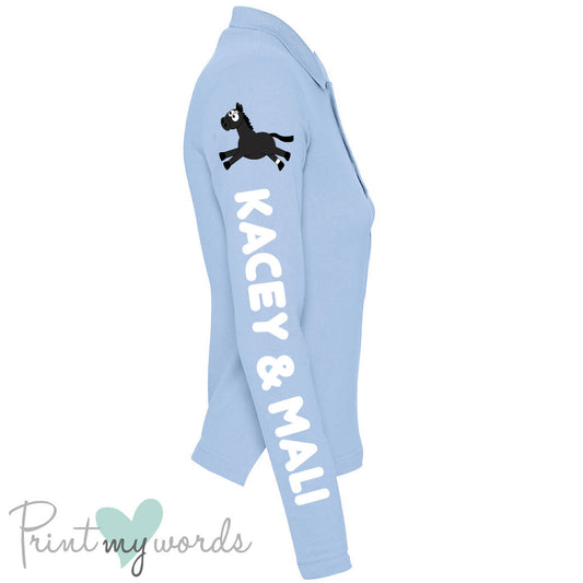 Plodders Personalised XC Style Long Sleeve Polo