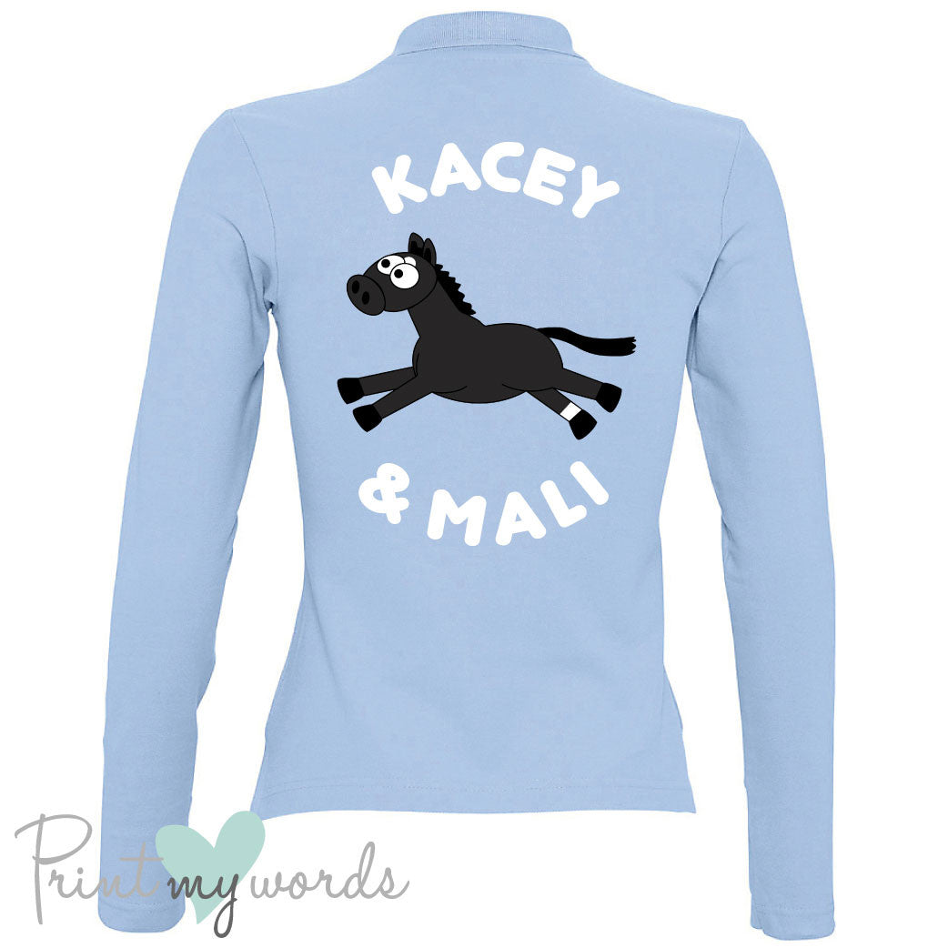 Plodders Personalised XC Style Long Sleeve Polo