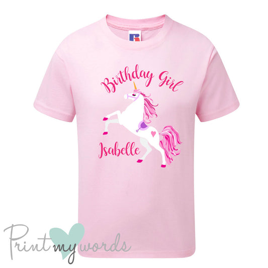 Children's Magical Unicorn Personalised Birthday T-Shirt