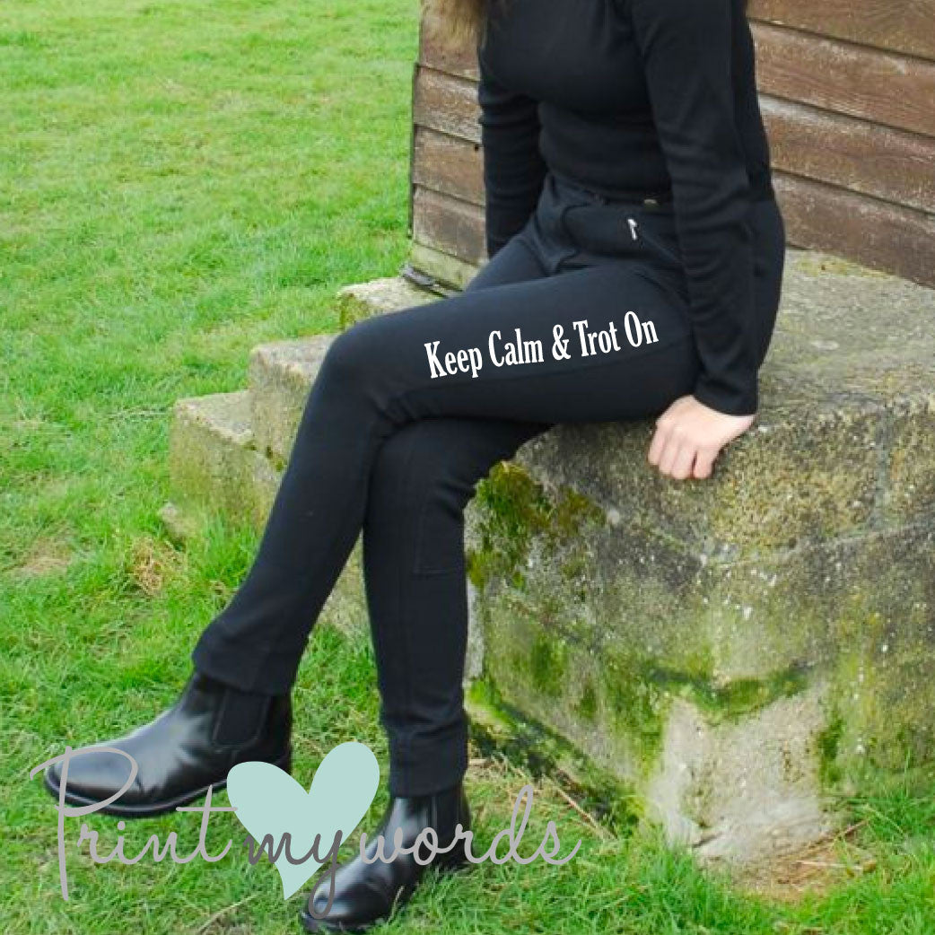 Ladies 'Write Your Own Slogan' Personalised Jodhpurs