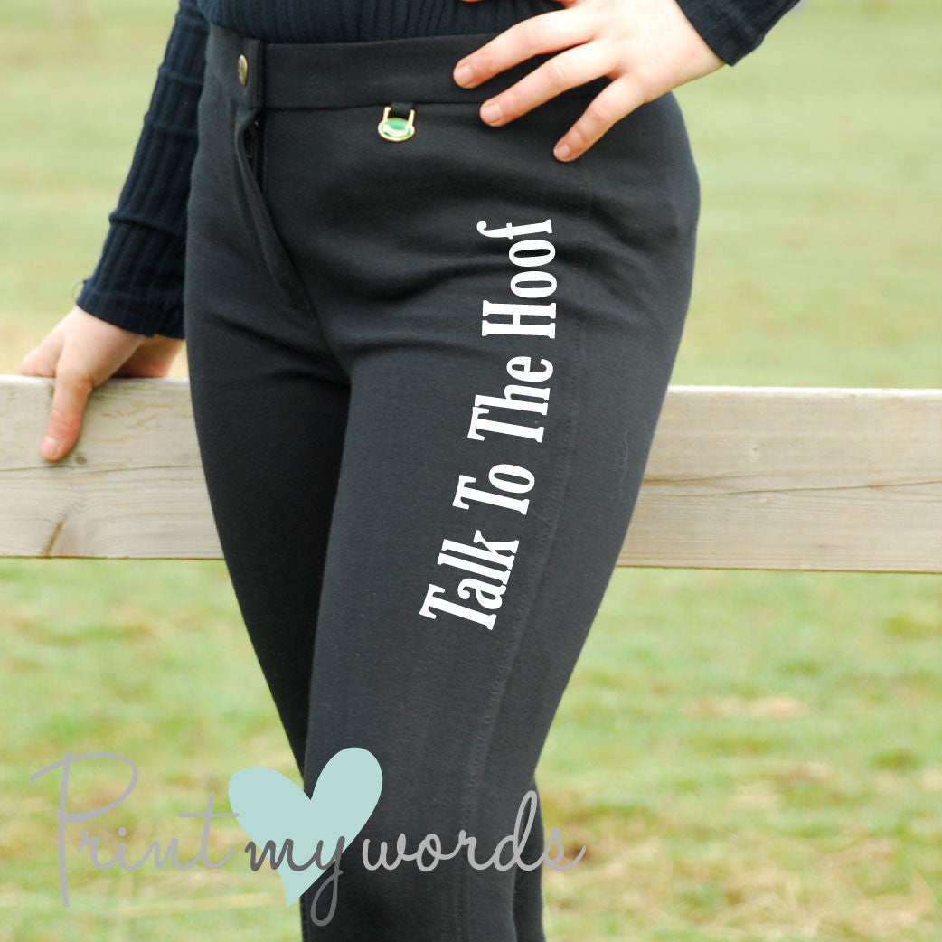 Children's 'Write Your Own Slogan' Personalised Jodhpurs