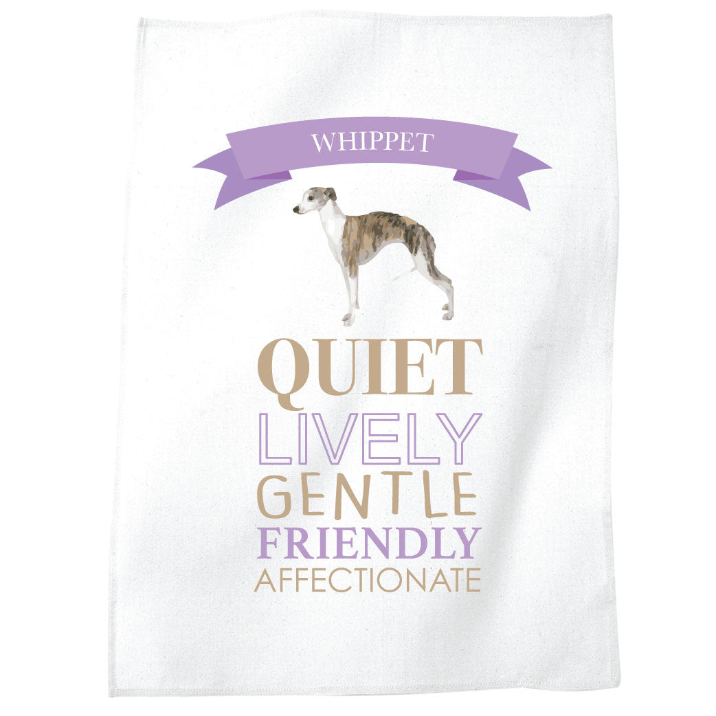 Whippet Dog Tea Towel