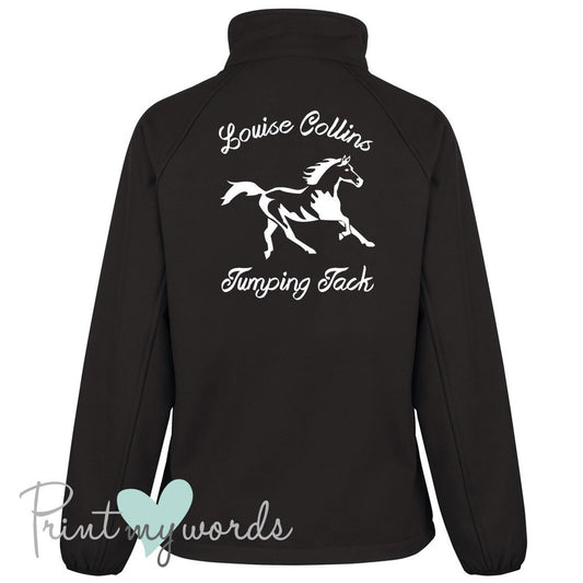Personalised Abstract Horse Soft Shell Gilet Body Warmer Jacket