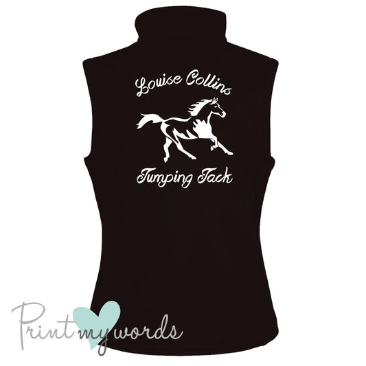 Personalised Abstract Horse Soft Shell Gilet Body Warmer Jacket