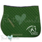 Personalised Equestrian Saddlecloth Saddle Pad - Abstract Horse Head Design