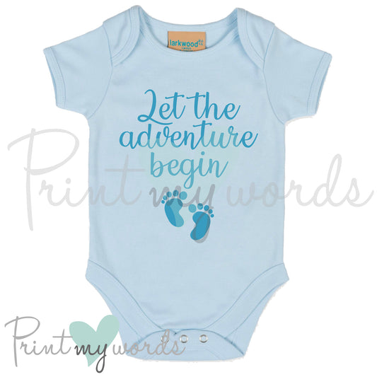 Let The Adventure Begin Pregnancy Announcement Vest