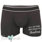 Men's Personalised Belongs To Boxer Shorts