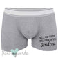 Men's Personalised Belongs To Boxer Shorts