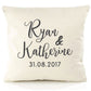 Personalised Anniversary Cushion Cover