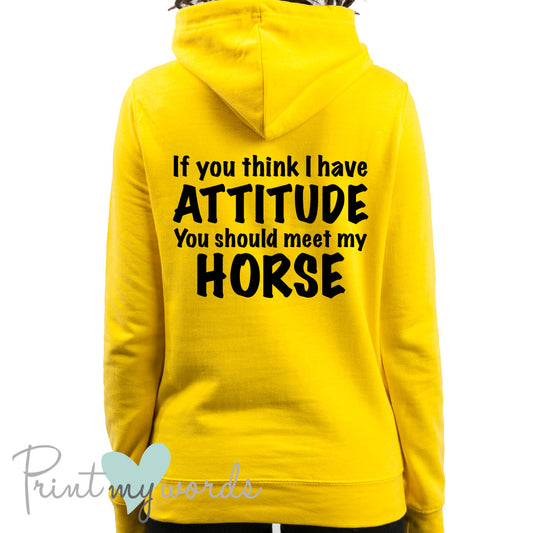 If You Think I Have Attitude Funny Equestrian Hoodie