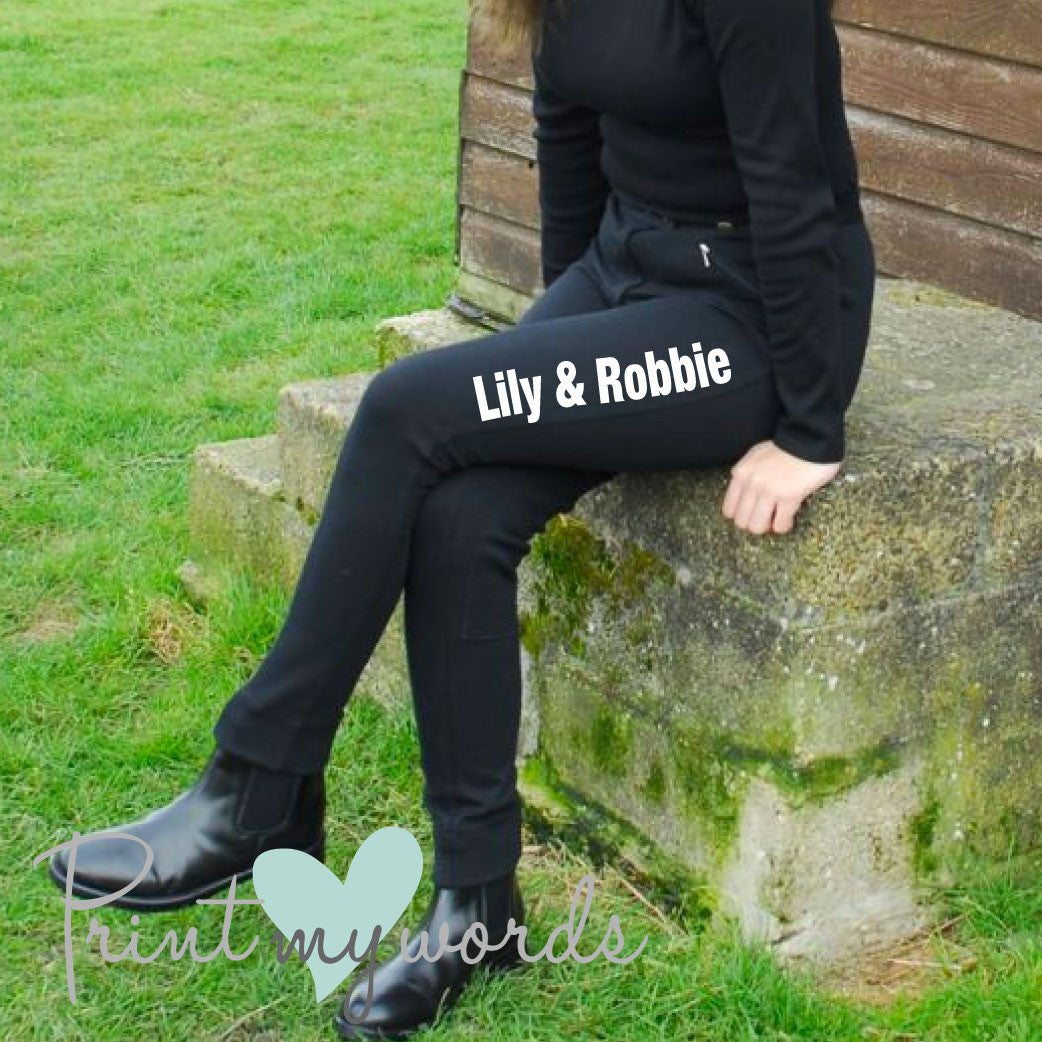 Ladies Basic Font Personalised Jodhpurs
