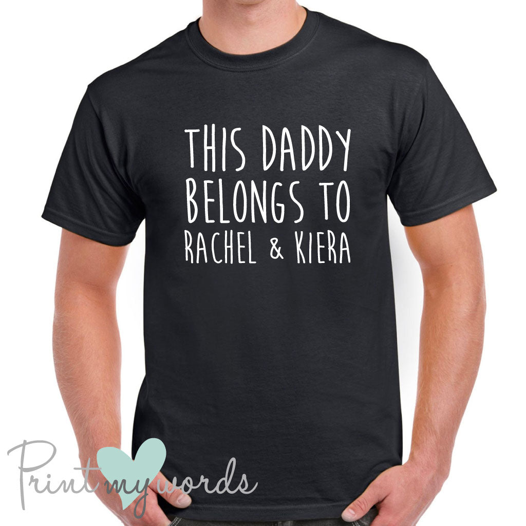 Men's Personalised This Daddy Belongs Father's Day T-Shirt