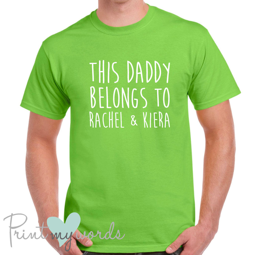 Men's Personalised This Daddy Belongs Father's Day T-Shirt
