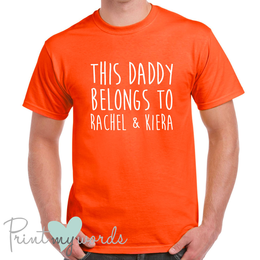Men's Personalised This Daddy Belongs Father's Day T-Shirt