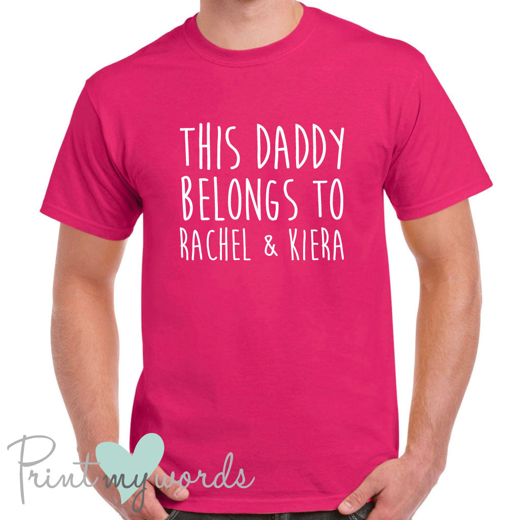 Men's Personalised This Daddy Belongs Father's Day T-Shirt