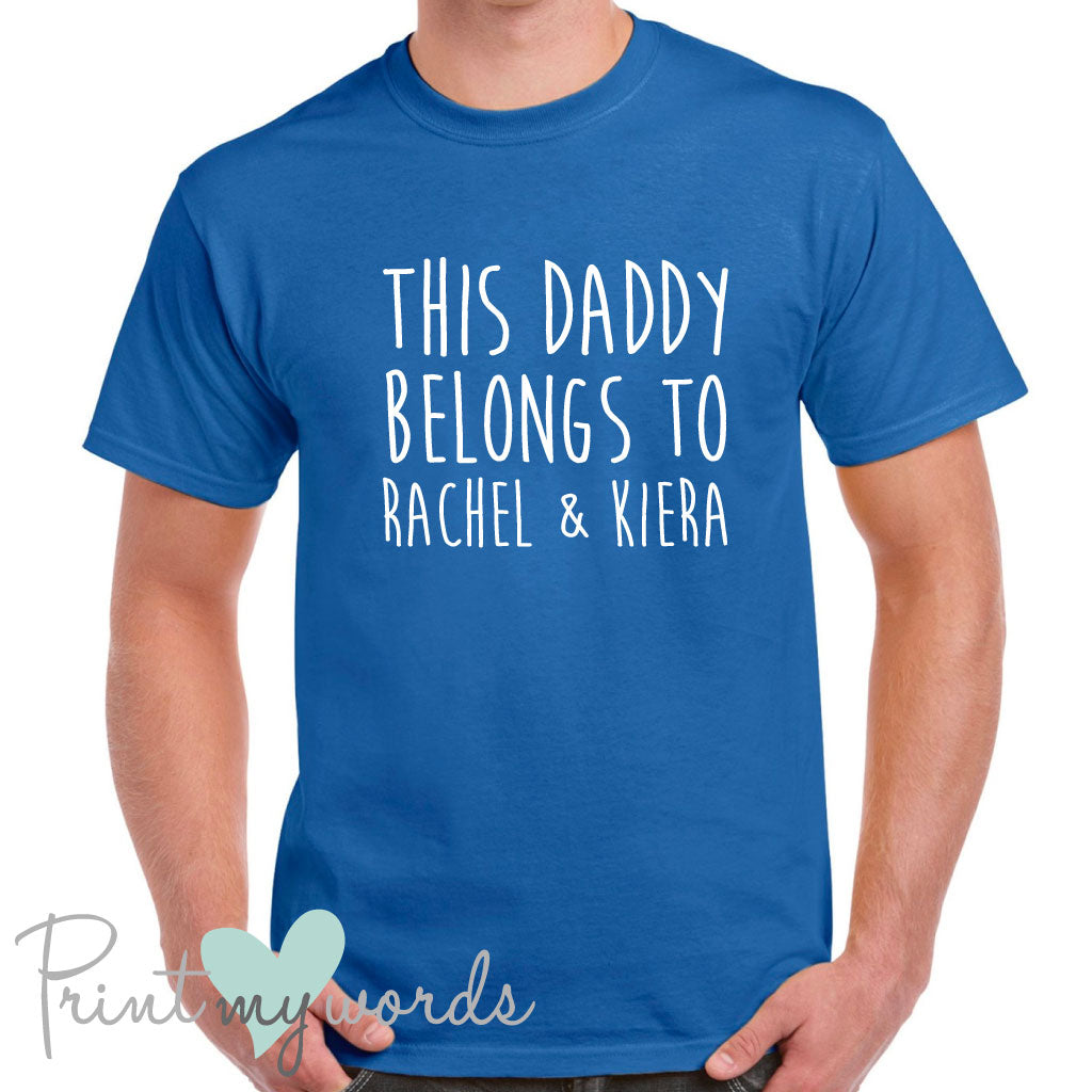 Men's Personalised This Daddy Belongs Father's Day T-Shirt