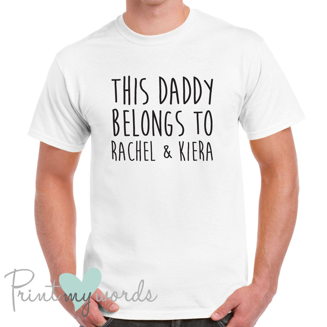 Men's Personalised This Daddy Belongs Father's Day T-Shirt
