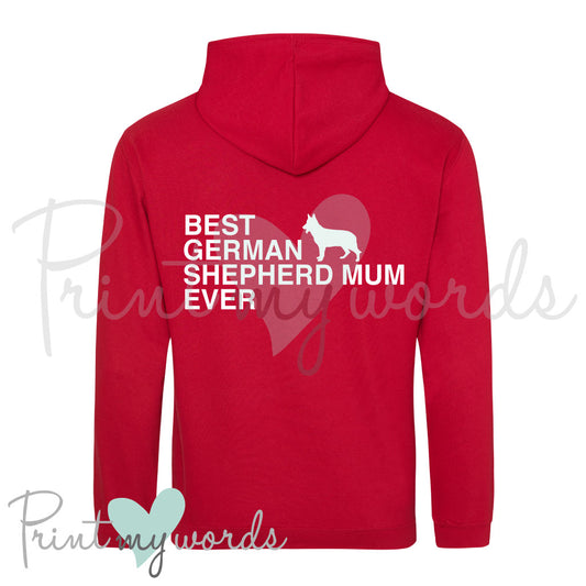 (Unisex XS) The Best German Shepherd Mum Dog Hoodie