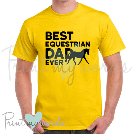 Men's Best Equestrian Dad Ever T-Shirt Polo Shirt