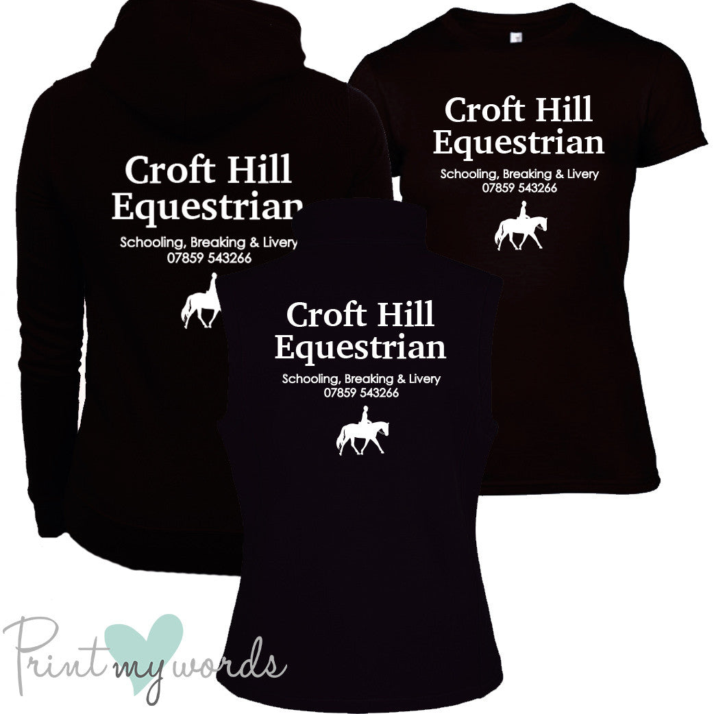 'Erin' Ladies Personalised Matching Equestrian Set - Business Design