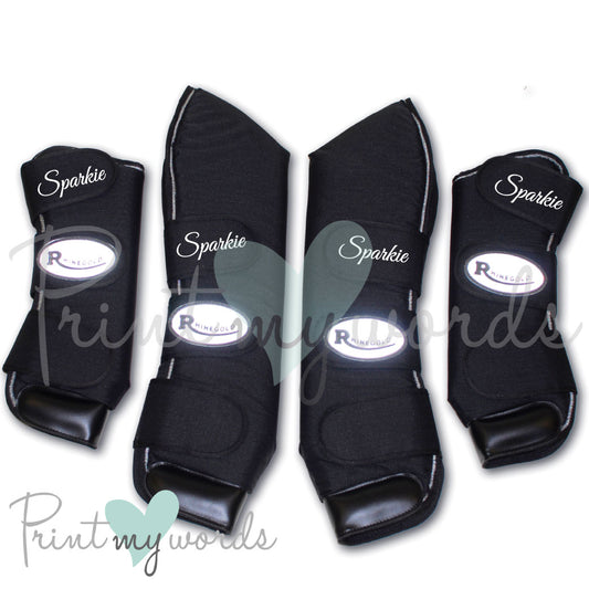 Personalised Full Length Travel Boots - Scroll Design