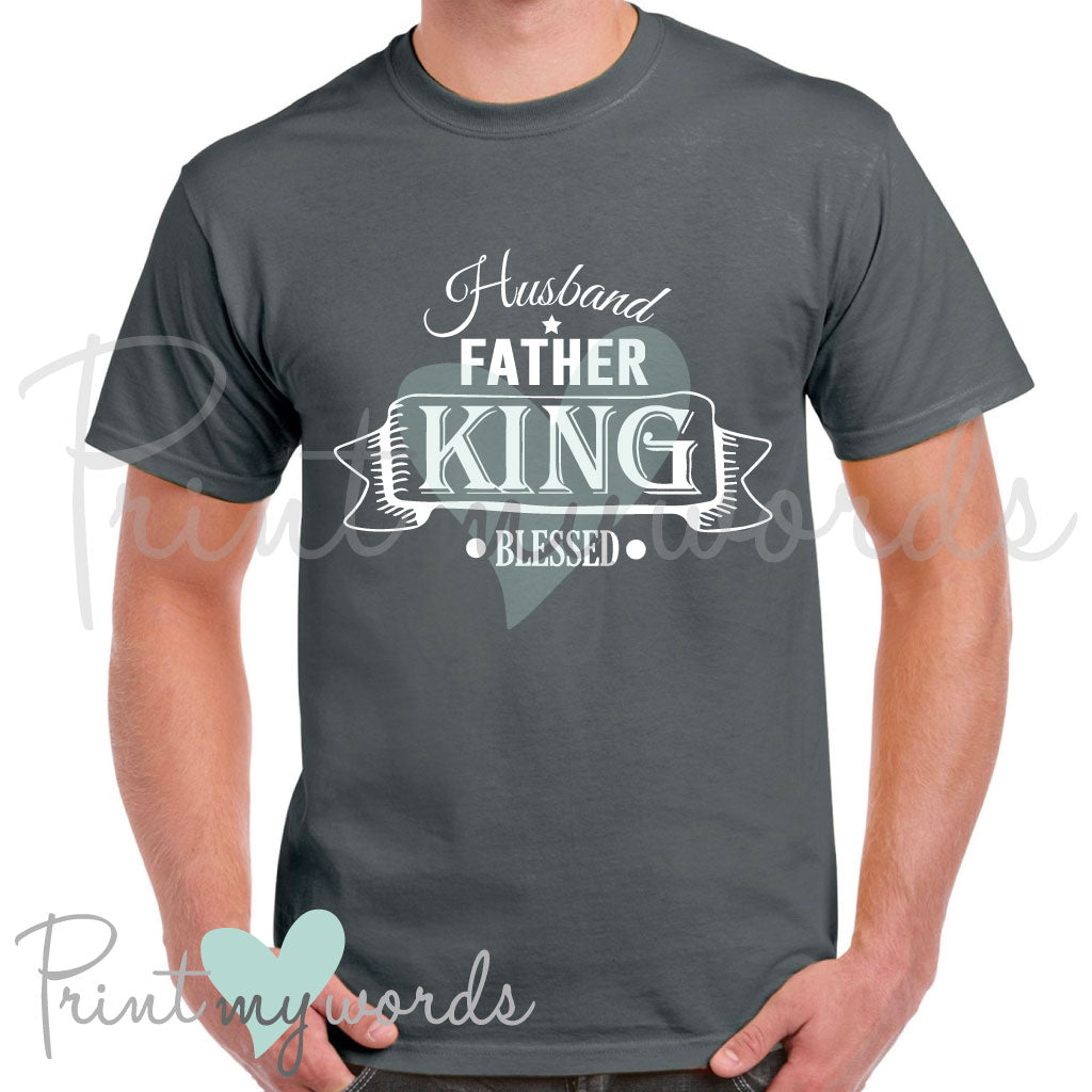 Men's Husband, Father, King T-Shirt