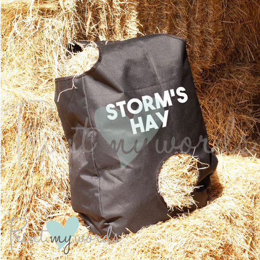 Personalised Hay Bag - Bold Design
