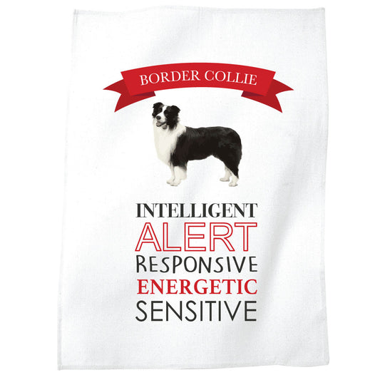 Border Collie Dog Tea Towel