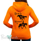 (Size 16) Ladies Born To Race Retrained To Ride Equestrian Hoodie