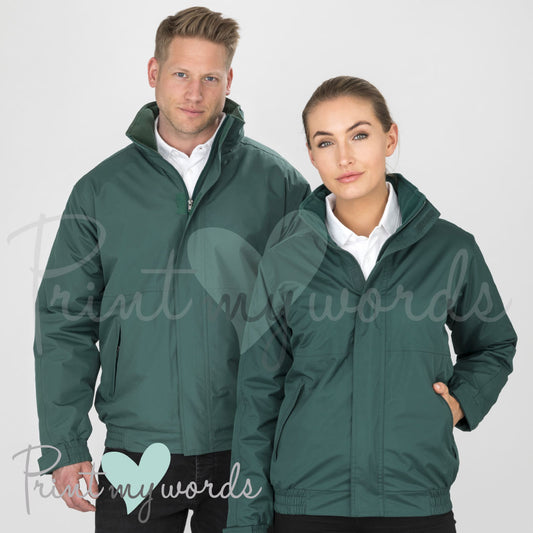 Personalised Waterproof Equestrian Jacket Coat Blouson - Plodders Design