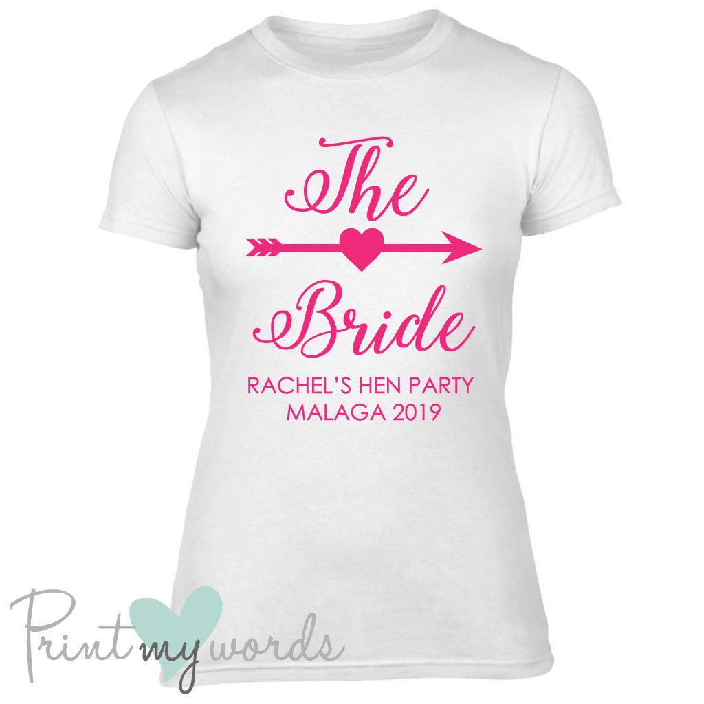 Personalised The Bride Hen Party T-Shirt