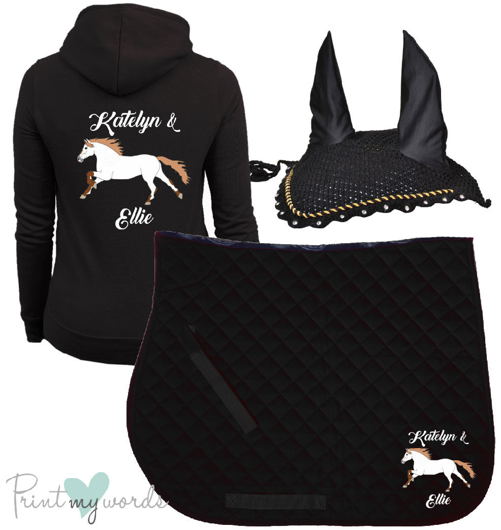 'Freya' Children's Personalised Matching Equestrian Set - Elegant Design