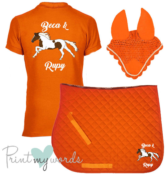 'Cora' Children's Personalised Matching Equestrian Set - Elegant Design