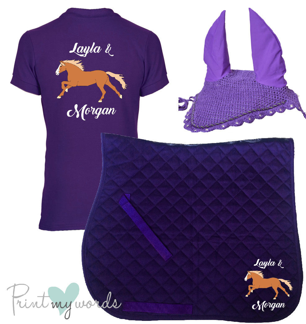 'Cora' Ladies Personalised Matching Equestrian Set - Elegant Design