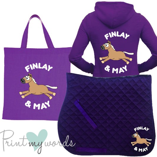 'Dolly' Ladies Personalised Matching Equestrian Set - Plodders Design