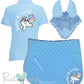 'Cora' Ladies Personalised Matching Equestrian Set - Unicorn Design