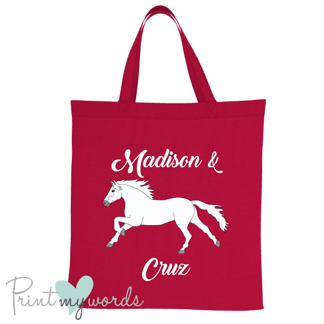 Personalised Elegant Equestrian Tote Bag
